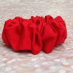 CHUBBY Scrunchie Red Thick Scrunchie Hair Tie Hair Accessories Photo 0