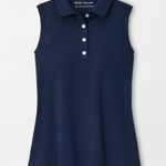 Peter Millar Women's Banded Sport Mesh Sleeveless Button Polo Size Large Photo 0