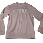 Nobull  size medium pink Blush Crewneck Sweatshirt long sleeve athletic running Photo 0