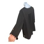 Premise Studio  Black Gold Eyelet Vneck Blouse Plus Size 2X Pullover 3/4-Sleeve Photo 6