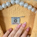 El Huarache Cottons Yellow Textured Button Front 100% Cotton Jacket Size L Size L Photo 1