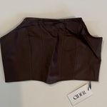 Cider leather corset top Photo 0