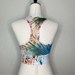 Colorful Racerback Women’s Sports Bra Blue Photo 6