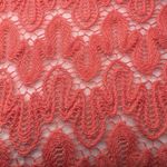 Katie K Coral Open Knit Crochet Sweater Lightweight Long Sleeve Top Medium Orange Photo 8