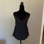 love on a hanger Black Embroidered Tank  Photo 1