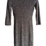 Bisou Bisou  Silver Drape Back Dress Photo 0