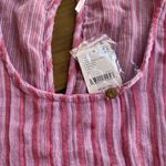 Free People NWT  Annabelle striped top strawberry combo Photo 1