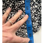 Universal Threads Universal Thread Floral Ruffle Blouse Black White Small Short Sleeve Boho Top Photo 7