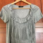 Thakoon Dress Ruffle Pleated Knit Short Sleeve Size 2 Photo 2