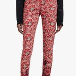 Desigual NWT  Lacroix Red Floral Altea Skinny Jeans Size 2 Photo 0