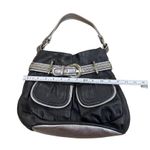 B Makowsky B. Makowsky Womens Black & Silver Leather Hobo Handbag Purse SKU 7813 Photo 5