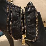 Juicy Couture  Black Ankle Booties with Gold Accents, Size 10M Photo 11