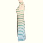 Courreges 1970s Aqua/White Striped Dress Size M Photo 1