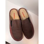 ZUMFOOT Women's Slip On Mules Clogs Leather Brown Size 41M 10 US Comfort Shoes Photo 1