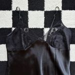 secret treasures Black Satin Beaded Maxi Slip XL Photo 3