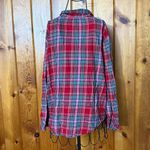 Victoria's Secret  Red and Green Plaid Button-Down Shirt small pajama top cozy Photo 5
