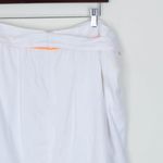 Tahari  Womens Embroidered Linen Skirt Size 16 White Tie Belt‎ Pockets Bohemian Photo 7
