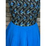 Dress formal midi dress blue green sheer skirt balletcore Size XL Photo 2