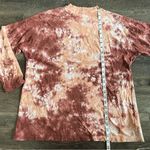 Free People  Women's Long Sleeve Be Free Tie Dye Tee Shirt Top Orange Small Photo 10