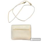 Buxton Womens Leather Wallet Purse Crossbody Handbag Clutch White Photo 8