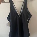 Meet.Curve Striped One Piece Swimsuit Photo 1