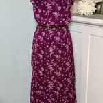 White House | Black Market  Hi Low Maxi Dress Purple Floral Ruffle Sundress Size 4 Photo 6
