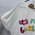 BiBi women’s L White 'It's My Birthday' Tee FLAWED t Photo 6