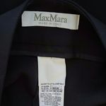 Max Mara Virgin Wool Stretch Black Trousers Dress Pants Size 12 US Photo 4