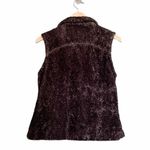 Woolrich Faux Shearling Toggle Front Shawl Collar Vest Onyx Gray Size Small Photo 1