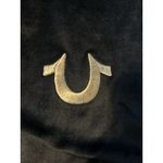 True Religion  Velvet Crop Sweatshirt Gold Detail Size Large Photo 4