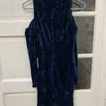 Lulus  blue velvet mini dress Photo 2