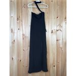 Lulus NWT  Seraphina Black Asymmetrical Column Maxi Dress Dinner Gala Size S Photo 1