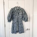 Ganni  Puff Sleeve Zebra Print Dress Photo 4