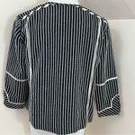 Rafaella  Mixed Prjnt Black White Pink Open Cropped Blazer Jacket PS Photo 3