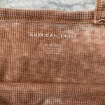 American Eagle women XS Distressed tan & white textured crop tank top Photo 3