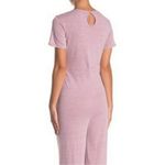 Alternative Women's Pink Tie Waist Jumpsuit Size M Casual Short Sleeve Photo 3