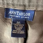 Ann Taylor  Factory Store Dark Brown Lined Dress Pants Size 6P Photo 3