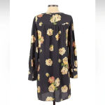 Loft Ann Taylor |  | Smokey Grey Blue Peony Fluid Shift Dress Size XS Photo 3