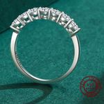 Sterling Silver SIZE 9 925 Stackable Round Dazzling Cubic Zirconia Ring Photo 3