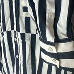 AYR  Button Down Striped Long Sleeve Shirt Blouse Medium Photo 4