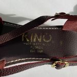 KINO Genuine Leather Sandals Made in Key West Florida in Oxblood Burgundy Size 8 Purple Photo 5