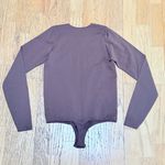 SKIMS  Long Sleeve Bodysuit Raw Edge Brown L/XL Photo 1