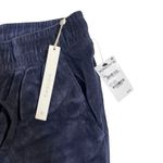 Caslon Calson Velour Crop‎ Jogger Pants Ladies Large Navy Indigo Drawstring Lounge Photo 5