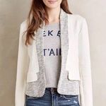 Anthropologie  Dolan Left Coast Sheridan Open Front Blazer Size Medium Off White Photo 0