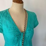 Amanda Smith  Blue patent quilted chain strap cross body purse Photo 7