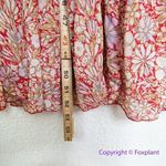 Free People New! Red Floral Print Bohemian Feeling Groovy Ruffle Maxi Dress, S Photo 14