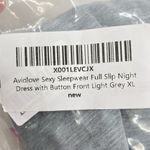 AVIDLOVE NWOT Gray Lace Trim V Neck Nightgown Camisole Mini Dress Size XL Photo 5