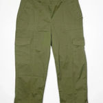 Jason Wu  Green Cargo Straight Pants Women's Size Medium Photo 0