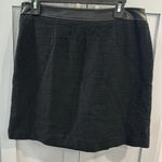 Karl Lagerfeld  Black‎ Miniskirt with faux leather trim Photo 3