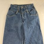 VTG 90s Rockies 27 5 Jeans Bare Back High Rise Western Rodeo Straight Leg Blue Photo 2